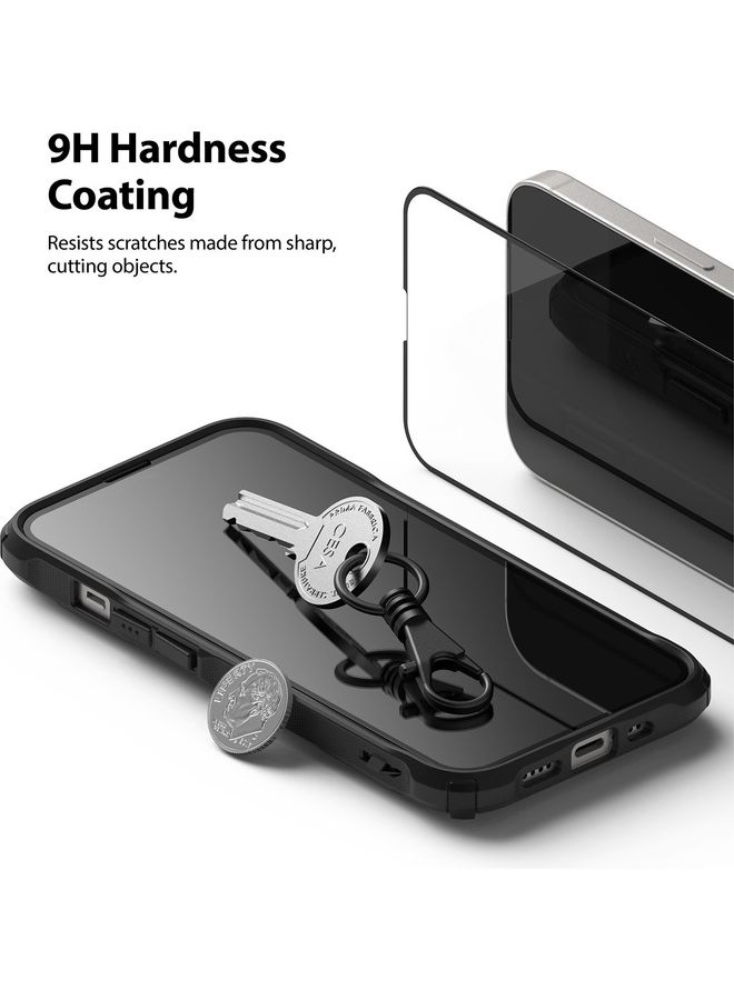 Ringke Tempered Glass Screen Protector for Apple iPhone 13 Mini Black - Image 5