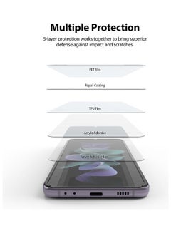 Ringke 2 Pack Screen Protector for Samsung Galaxy Z Flip 3 (2021) Clear  - Image 5