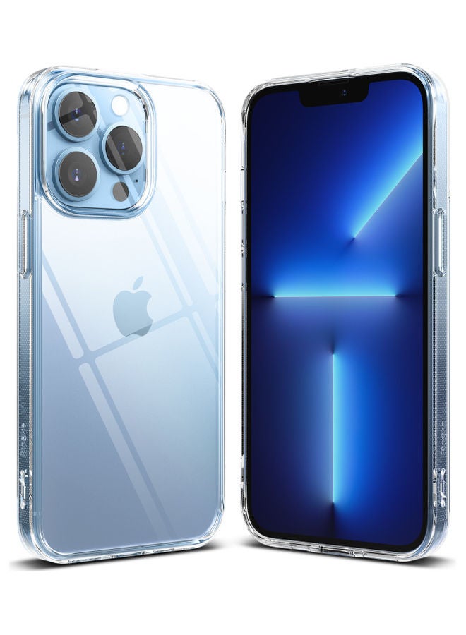Ringke Shock Proof Transparent Tough Impact Alleviation Technology Raised Bezel Fusion Cover for iPhone 13 Pro Max Clear - Image 1