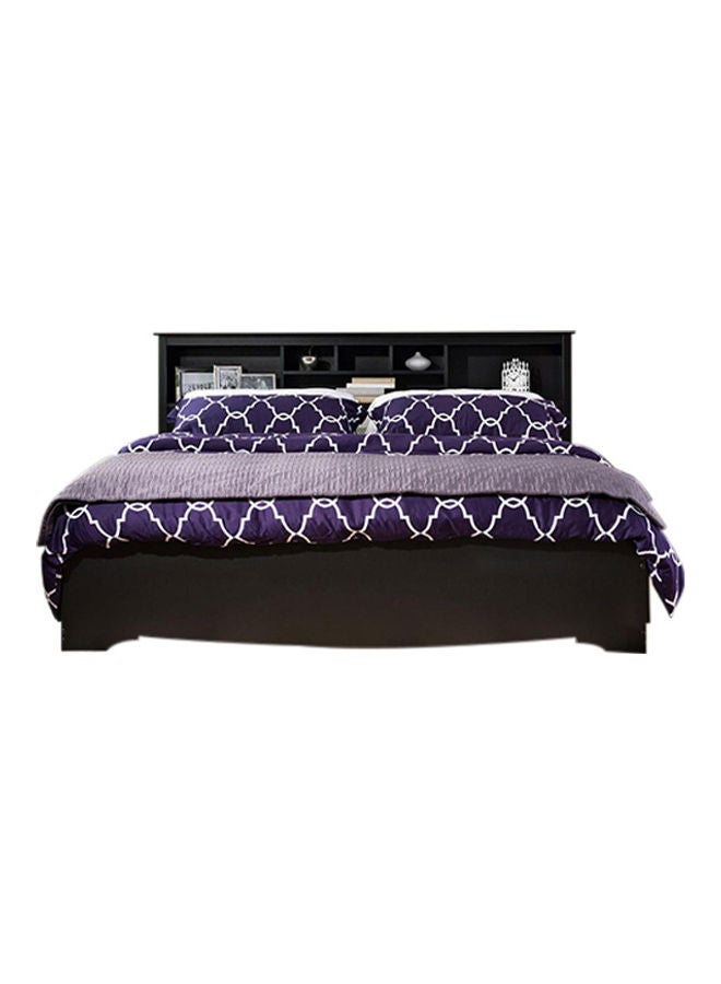 ASGHAR FURNITURE Oliver Storage Queen Size Bed Without Mattress Brown 160x200cm  - Image 2