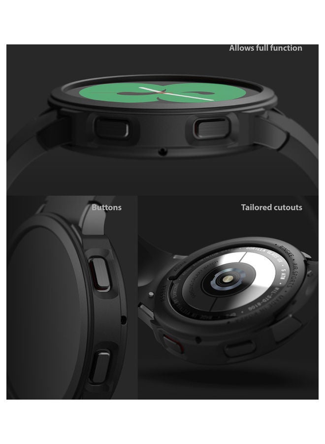 رينجك غطاء حماية رفيع من سلسلة آير سبورت متوافق مع ساعة سامسونج جالاكسي 4 مقاس 40 مم أسود - Image 2