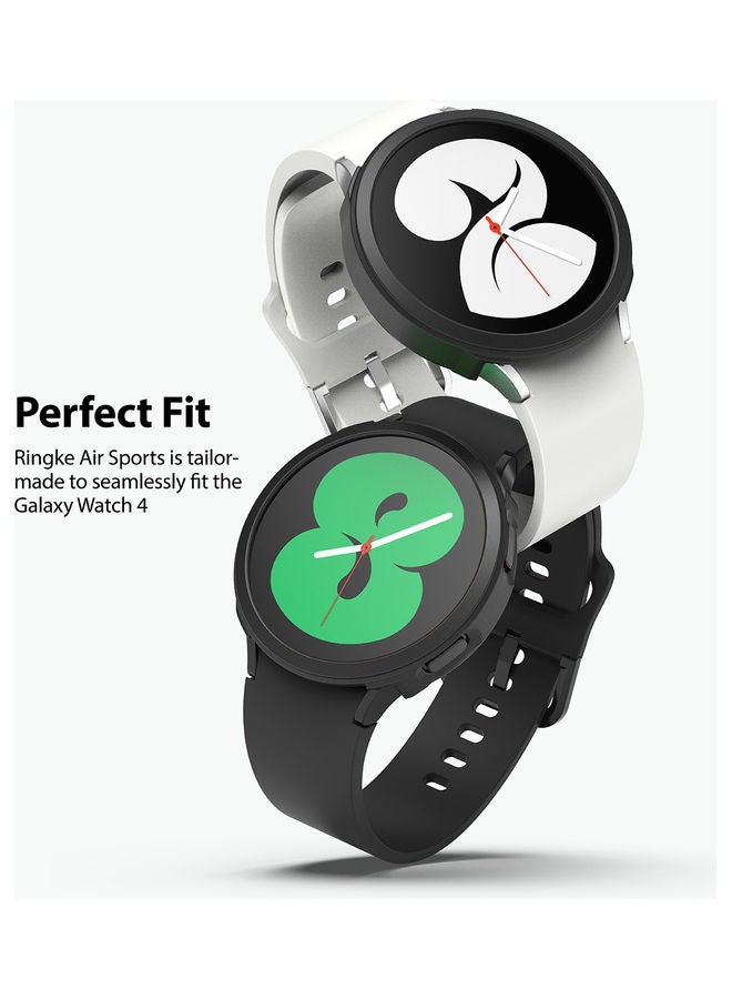 رينجك غطاء حماية رفيع من سلسلة آير سبورت متوافق مع ساعة سامسونج جالاكسي 4 مقاس 40 مم أسود - Image 5