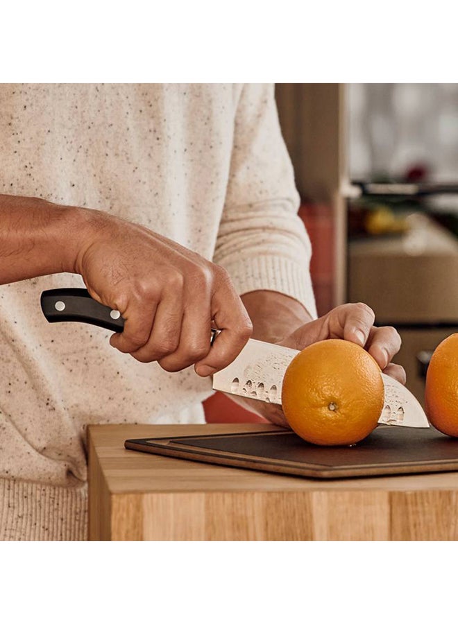 Victorinox Grand Maitre Santoku Fluted Edge Knife Black  - Image 2