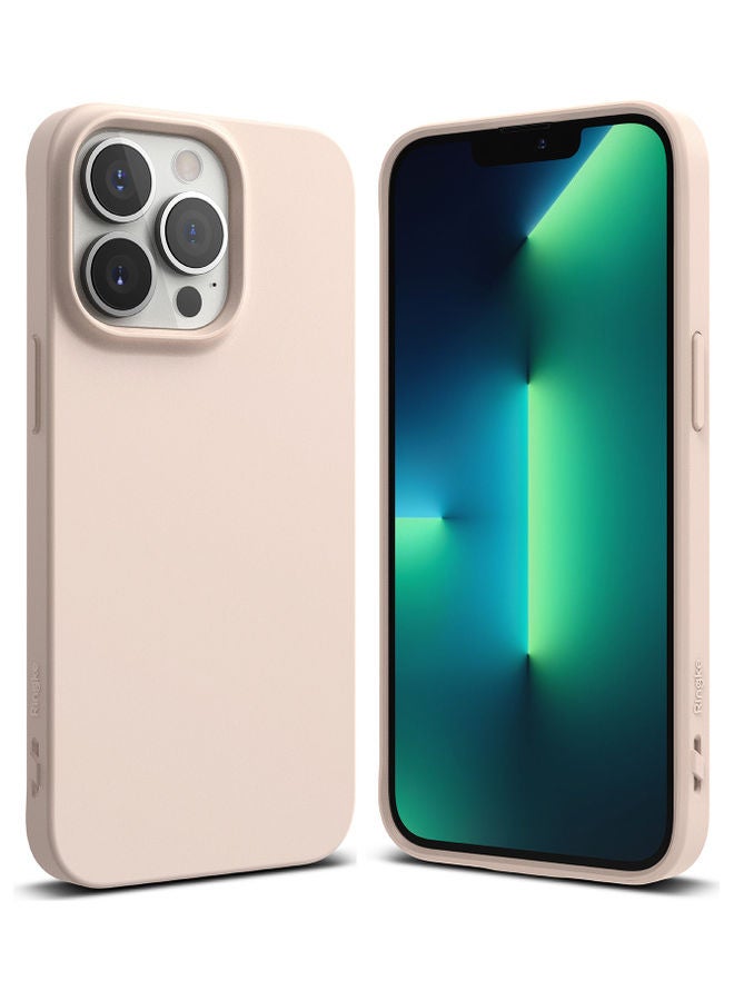 Ringke Air-S Series Thin Flexible Shockproof Slim TPU Lightweight Cover for iPhone 13 Pro Pink Sand - Image 1