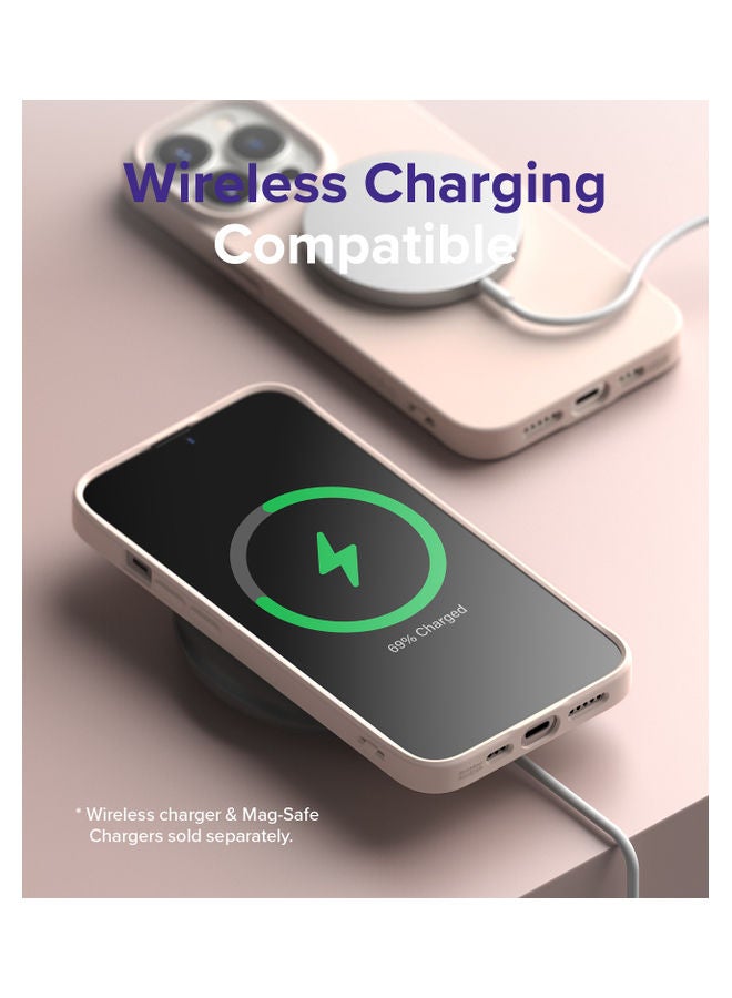 Ringke Air-S Series Thin Flexible Shockproof Slim TPU Lightweight Cover for iPhone 13 Pro Pink Sand - Image 2