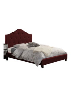 ASGHAR FURNITURE Noida Scalloped Prime Super King Size Bed Without Mattress Black 200x200cm  - Image 2