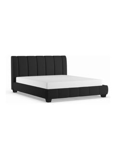 ASGHAR FURNITURE Colson Fabric Super King Size Bed Without Mattress Grey 200x200cm  - Image 2