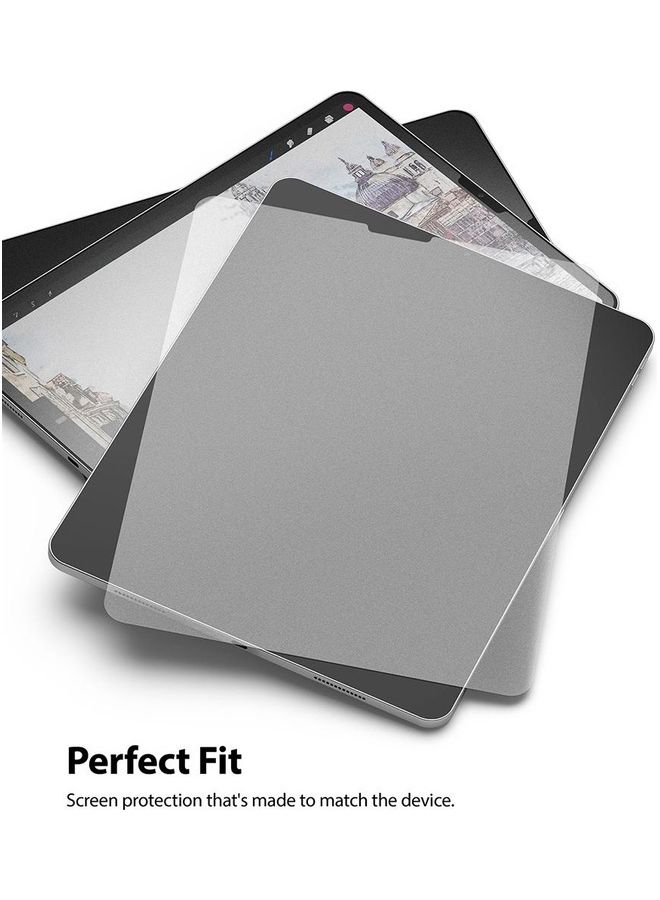 Ringke Screen Protector for iPad Pro 2021 12.9" /4th/3rd, Paper Touch [Hard] Film Anti-Fingerprint Matte PET [2 Per Pack] Clear - Image 5
