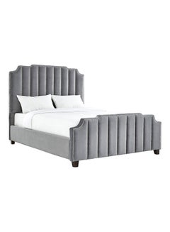ASGHAR FURNITURE Celestis Luxury Designer King Size Bed With Mattress Cream 180x200cm  - Image 2