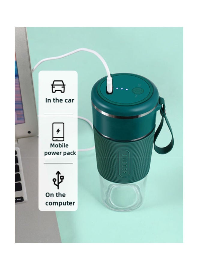 Arabest Wireless Rechargeable Juicer With USB 300.0 ml 650.0 W PSZHkc1301 Green/Clear  - Image 5