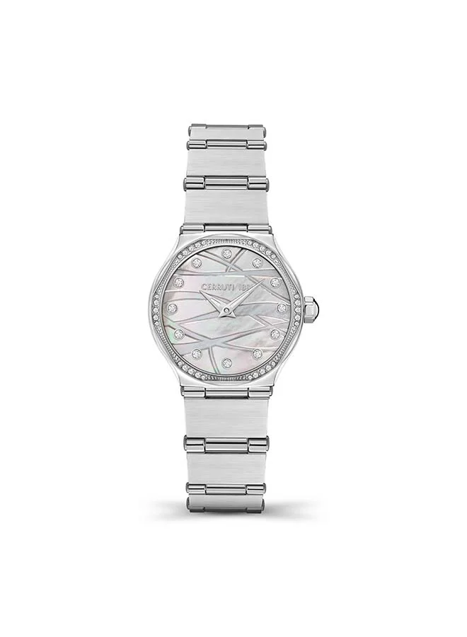 CERRUTI 1881 CERRUTI 1881 Rendinara White Mother of Pearl Dial Watch for Women with Stainless Steel Bracelet - CRM35503