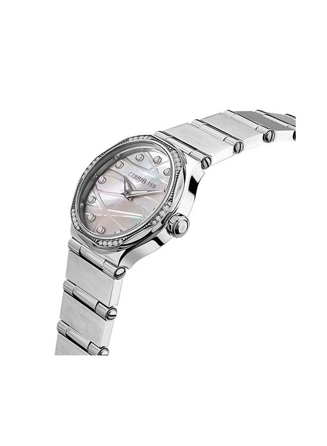 CERRUTI 1881 Women's RENDINARA Round Shape Stainless Steel Analog Wrist Watch 30 mm - Silver - CRM35503  - Image 2
