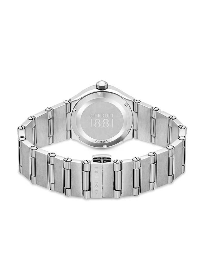 CERRUTI 1881 Women's RENDINARA Round Shape Stainless Steel Analog Wrist Watch 30 mm - Silver - CRM35503  - Image 3