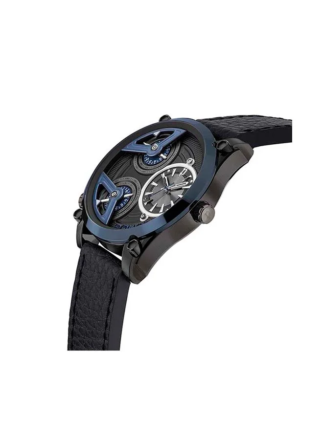 POLICE Chronograph Leather Strap Wrist Watch PEWJA2117940