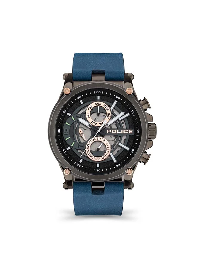 بوليس Chronograph Leather Strap Wrist Watch PEWJF2108602