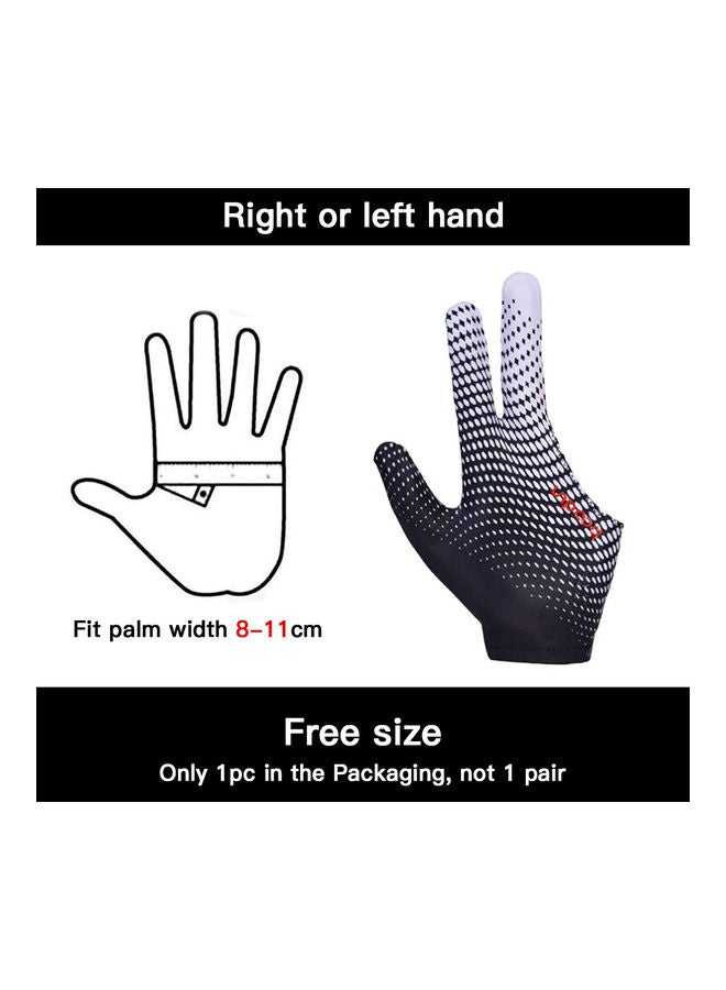 BOODUN Anti-Skid 3 Finger Elastic Cue Billiard Glove 13x3x10cm - Image 5