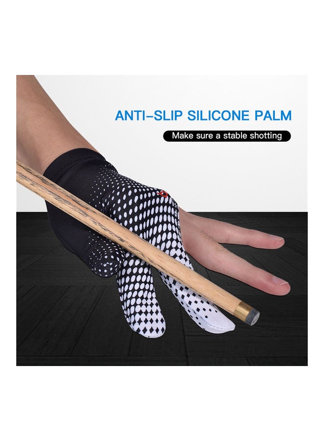 BOODUN Anti-Skid 3 Finger Elastic Cue Billiard Glove 13x3x10cm - Image 2