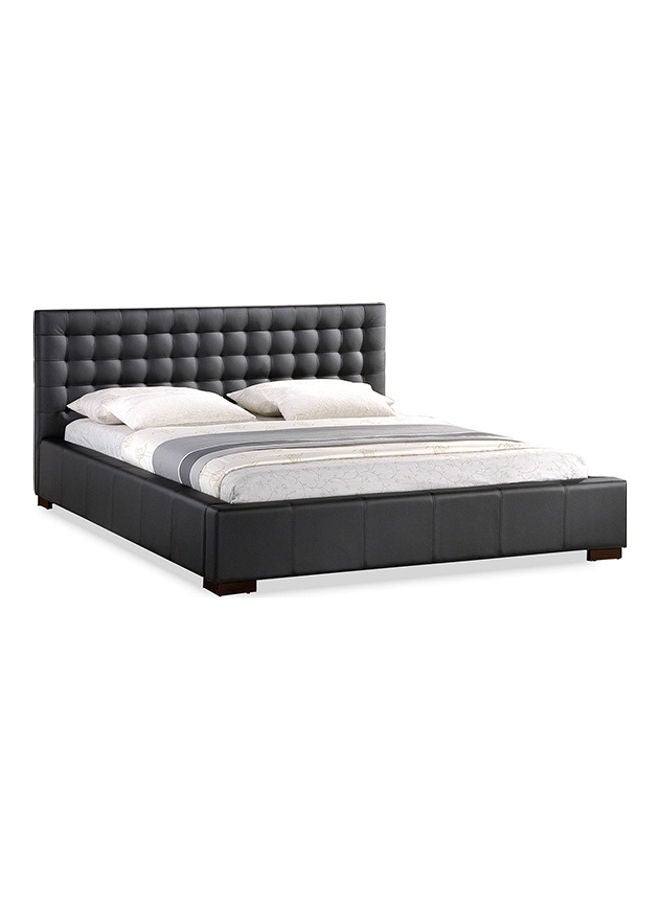 ASGHAR FURNITURE Aldrich Prime Designer King Size Bed With Mattress White/Black 180x200cm  - Image 2