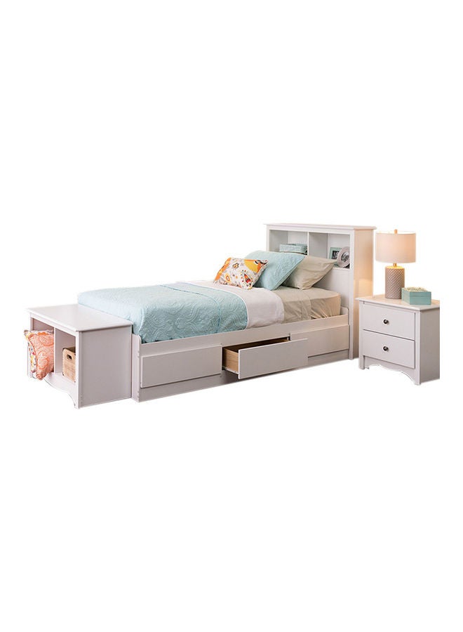 ASGHAR FURNITURE Allerik Superior Super King Size Storage Bed With Mattress Beige 200x200cm  - Image 1