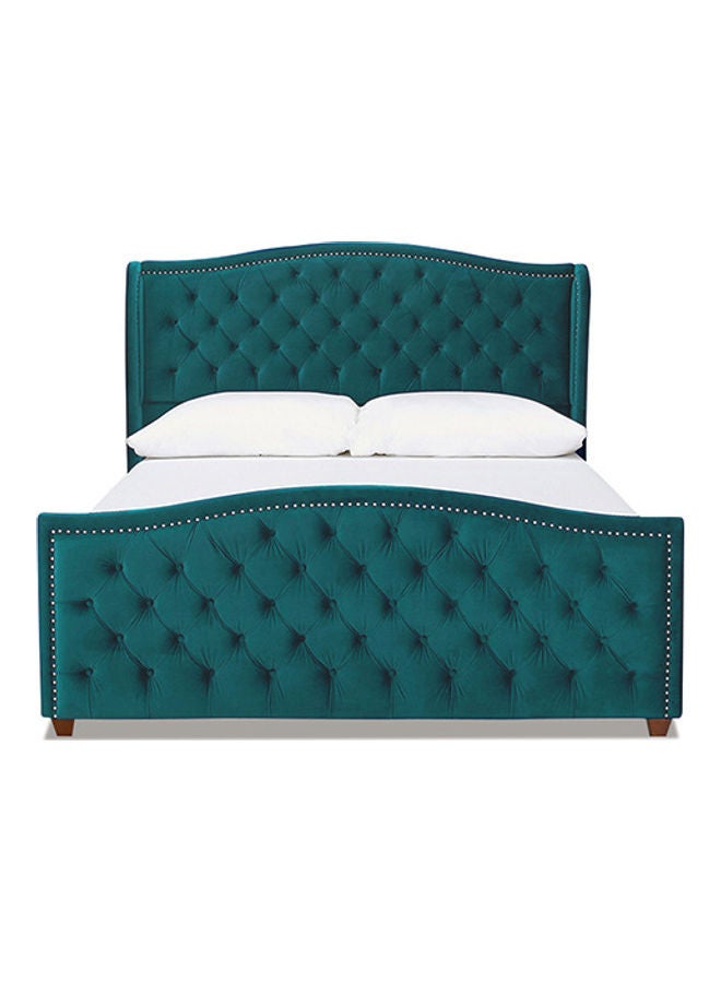 ASGHAR FURNITURE Estella Premium Tufted King Size Bed With Mattress Purple 180x200cm  - Image 2