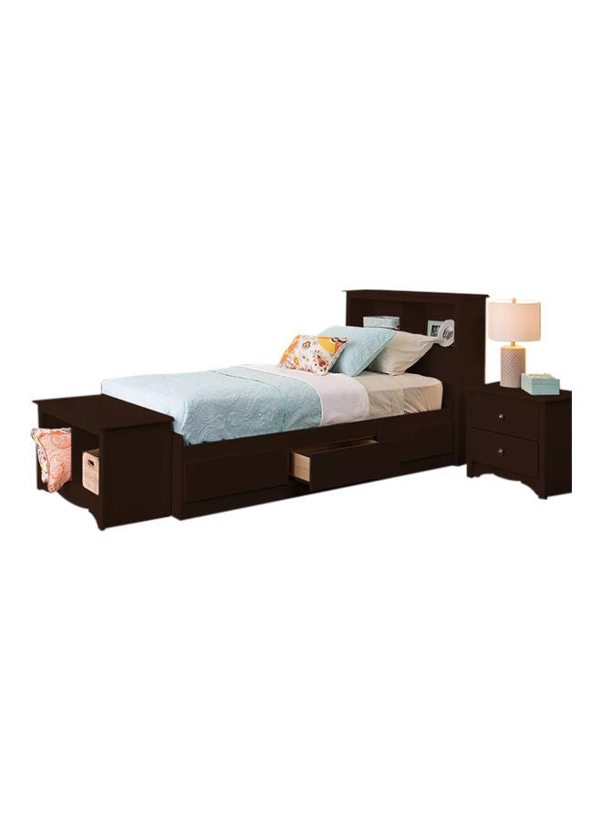 ASGHAR FURNITURE Allerik Superior Super King Size Storage Bed With Mattress Beige 200x200cm  - Image 2