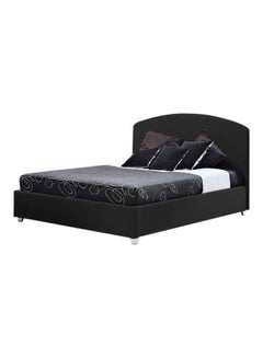 ASGHAR FURNITURE Ellie Minimalist Premium  Super King Size Bed With Mattress Black  - Image 1