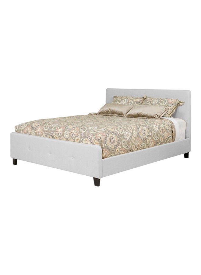 ASGHAR FURNITURE Cassian Tufted Modern King Size Bed With Mattress Blue 180x200cm  - Image 2