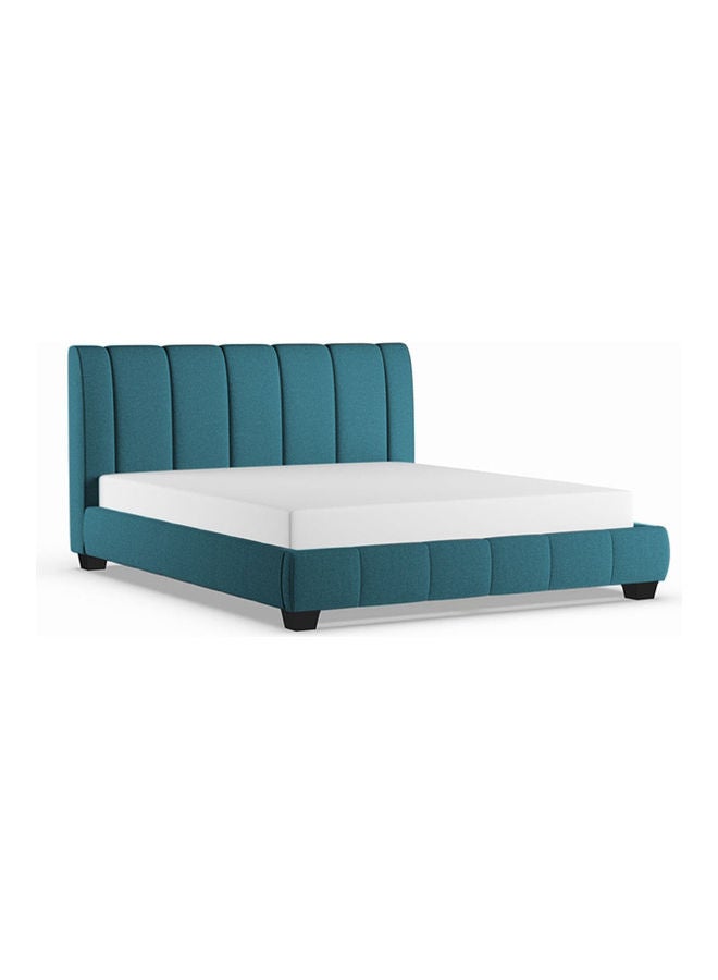 ASGHAR FURNITURE Colson Fabric King Size Bed  With Mattress Black 180x200cm  - Image 3