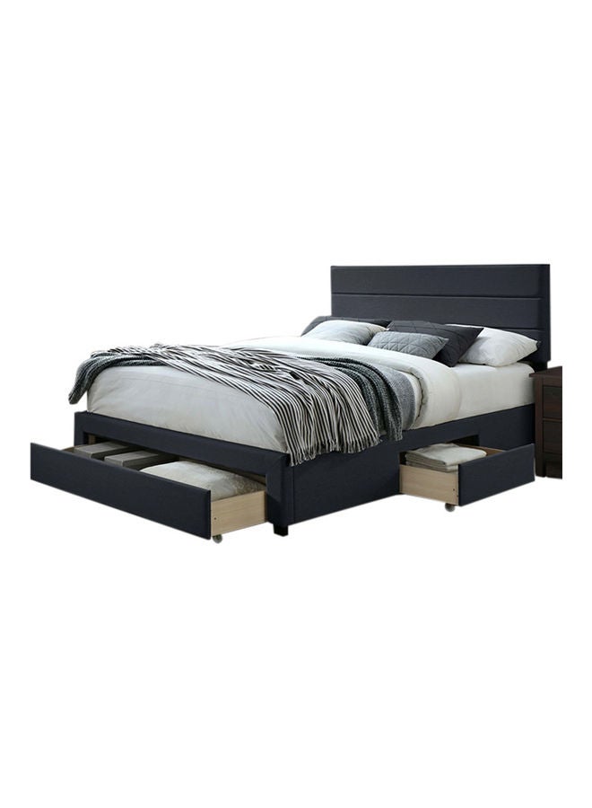 ASGHAR FURNITURE Ayrum Storage Super King Size Bed Without Mattress Light Grey 200x200cm  - Image 2