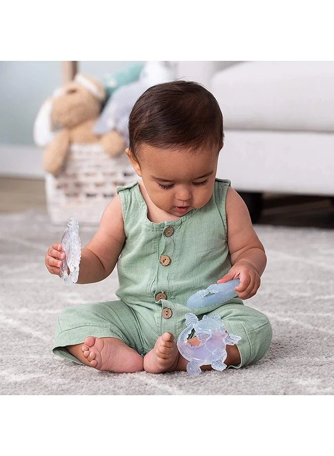 infantino Crystal Clear Teething Stages Gift Set