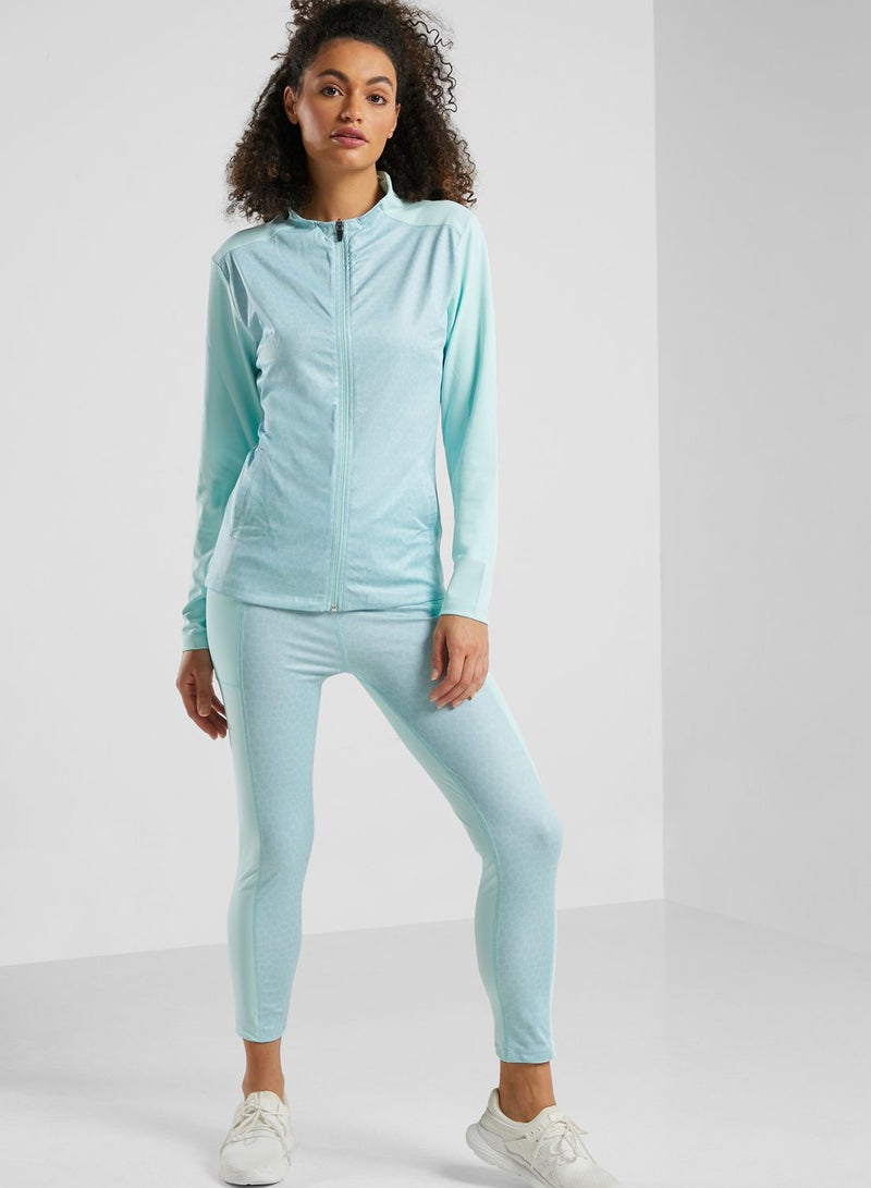 FRWD - Animal Printed Leggings Blue - Image 1