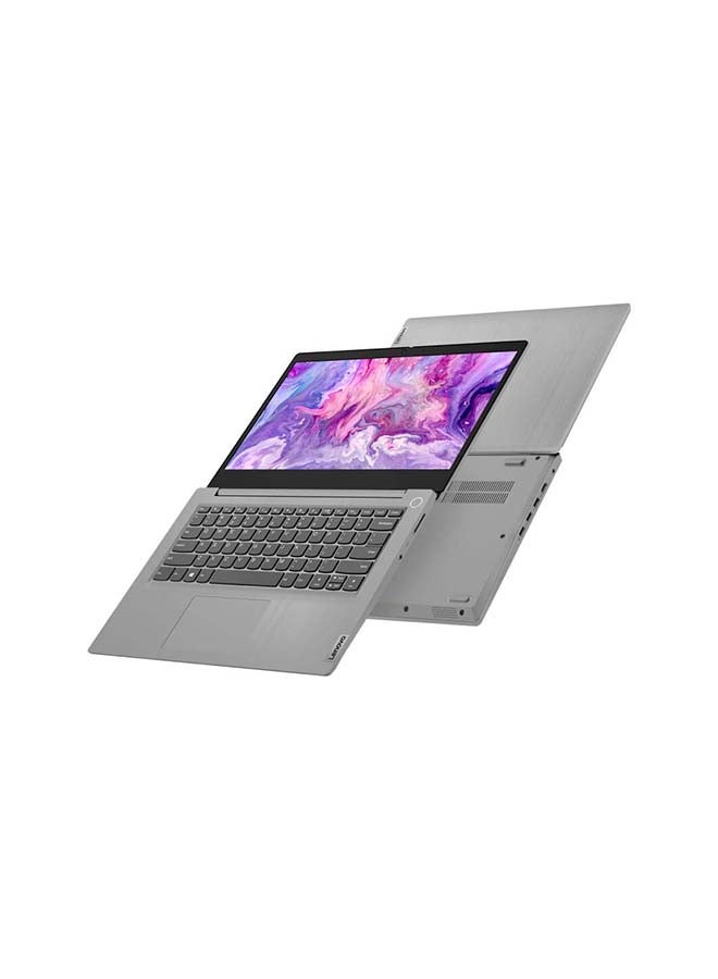 لينوفو - لابتوب آيديا باد 3 14ITL6 بشاشة مقاس 14 بوصة ومعالج كور i3-1115G4 وذاكرة رام سعة 4 جيجابايت ومحرك أقراص SSD سعة 256 جيجابايت وبطاقة رسومات إنتل فائقة الوضوح ونظام تشغيل ويندوز 10 هوم الإنجليزية/العربية رمادي أركتيك - Image 1
