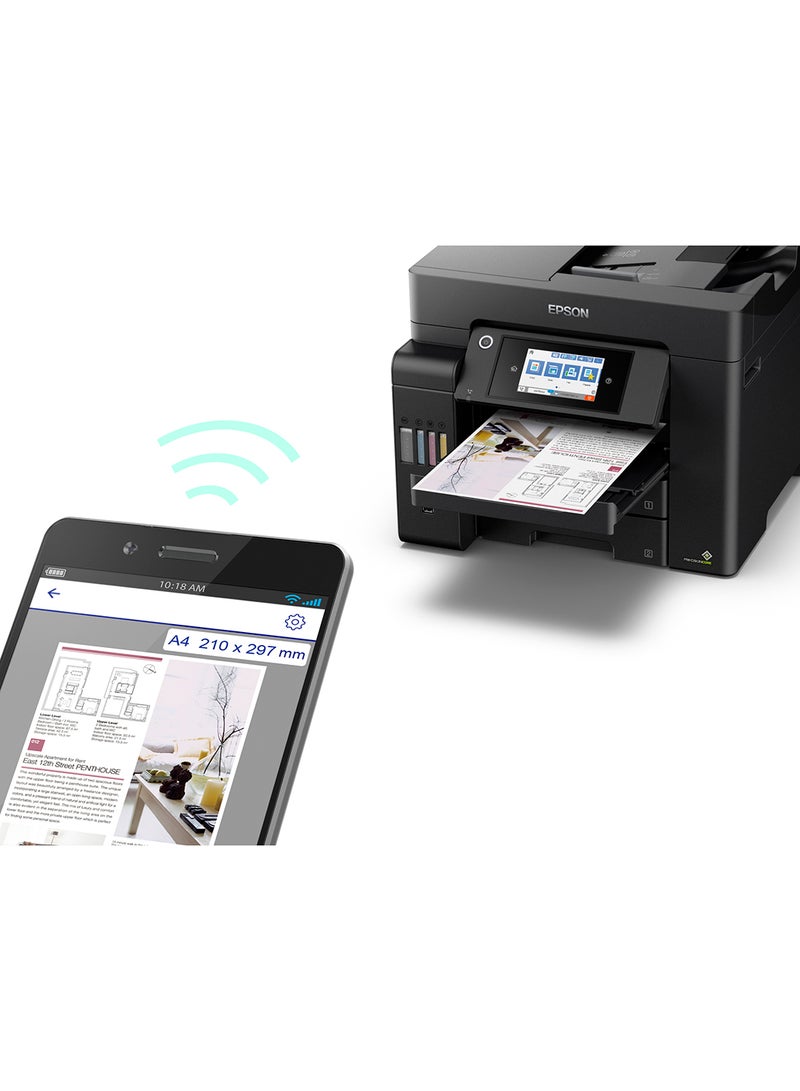 EPSON - EcoTank L6550 3-in-1 Printer, Scanner, copier Wireless Inktank Black - Image 1
