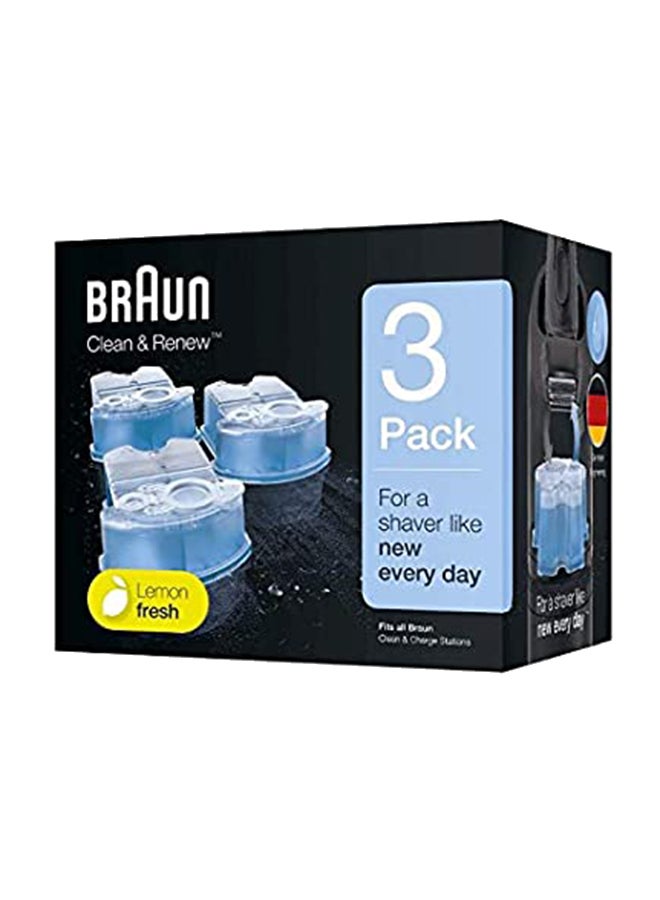 Pack Of 3 Clean And Renew Cartridge Refills Set Blue