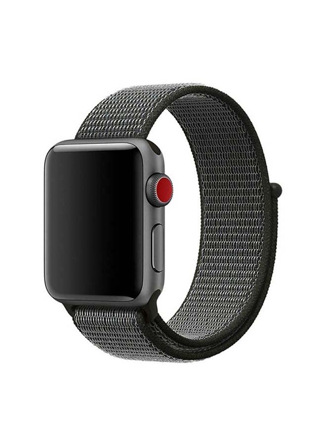 MOCOM - Sport Loop Replacement Band For Apple Watch Series 7/6/SE/5/4 45/44/42mm Dark Olive - Image 1