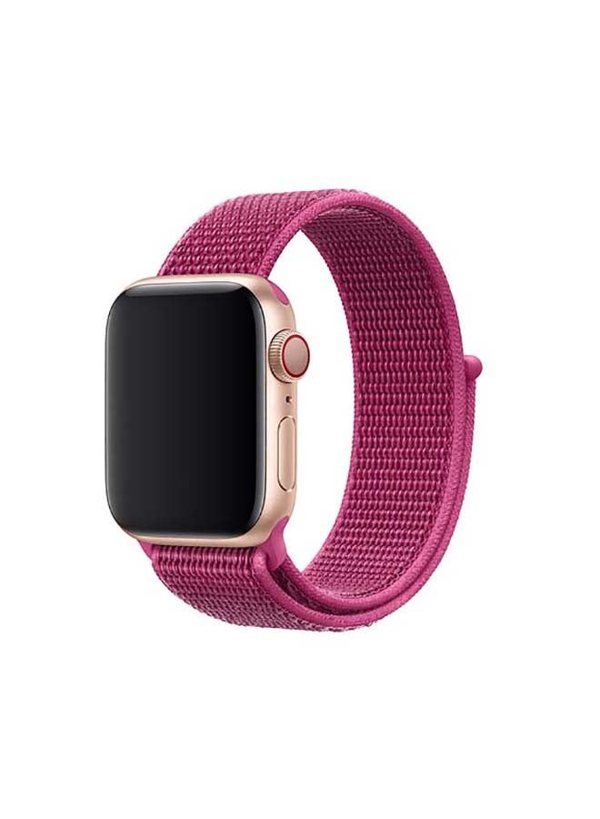 MOCOM - Sport Loop Replacement Band For Apple Watch Series 7/6/SE/5/4 45/44/42mm Dragon Fruit - Image 1