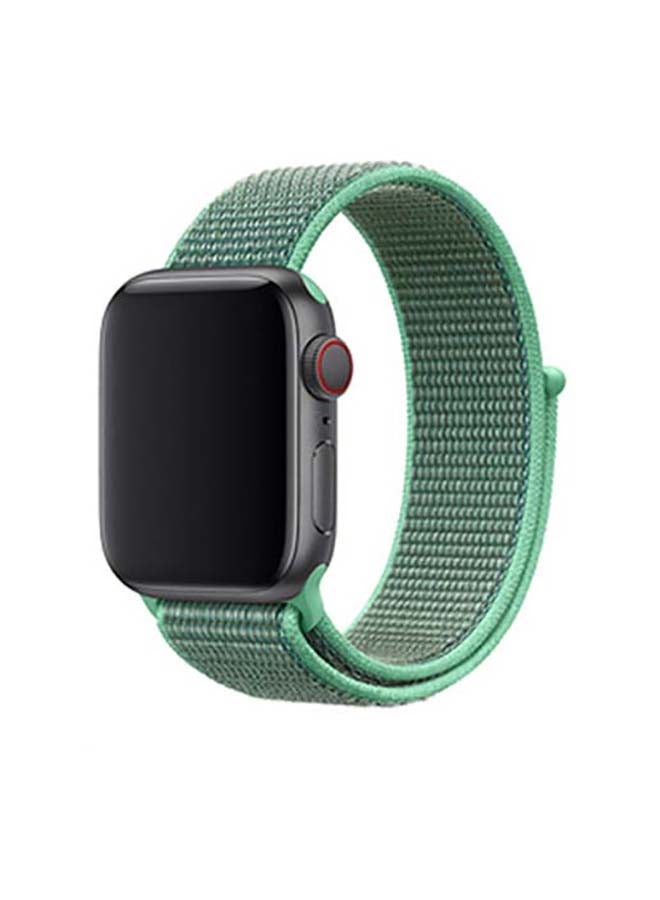 MOCOM - Sport Loop Replacement Band for Apple Watch Series 7/6/5/4/SE 45/44/42mm Spearmint - Image 1