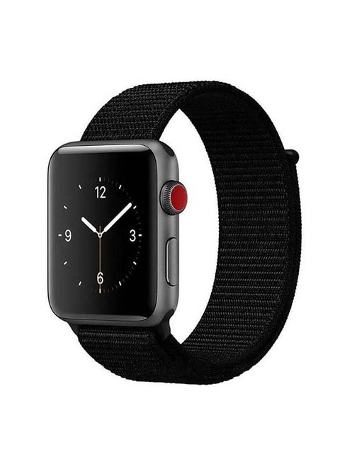Sport Loop Replacement Band For Apple Watch Series 7/6/SE/5/4 41/40/38mm Dark Black
