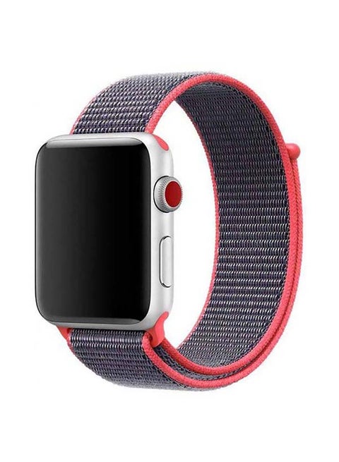 Sport Loop Replacement Band For Apple Watch Series 7/6/SE/5/4 41/40/38mm Electric Pink