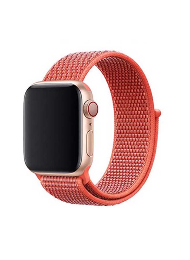 MOCOM - Sport Loop Replacement Band for Apple Watch Series 7/6/5/4/SE 41/40/38mm Nectarine - Image 1