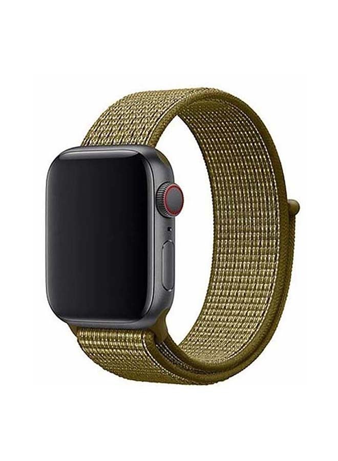 MOCOM Sport Loop Replacement Band for Apple Watch Series 7/6/5/4/SE 41/40/38mm Olive Flak - Image 1