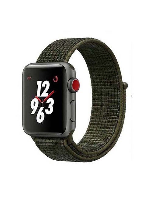 Sport Loop Replacement Band for Apple Watch Series 7/6/5/4/SE 41/40/38mm Olive Green