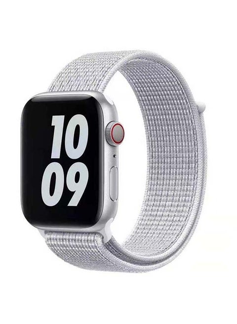 Sport Loop Replacement Band for Apple Watch Series 4/5/6/7/SE 38/40/41mm Summit White