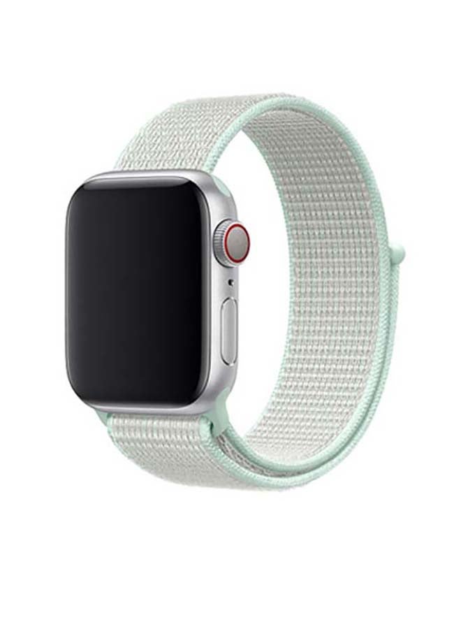 MOCOM - Sport Loop Replacement Band for Apple Watch Series 4/5/6/7/SE 38/40/41mm Teal Tint - Image 1