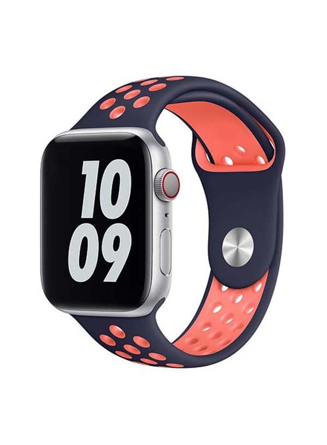 موكوم سوار رياضي بديل من السيليكون جيد التهوية لساعة أبل سيريز 7/6/SE/5/4 مقاس 41/40/38 مم