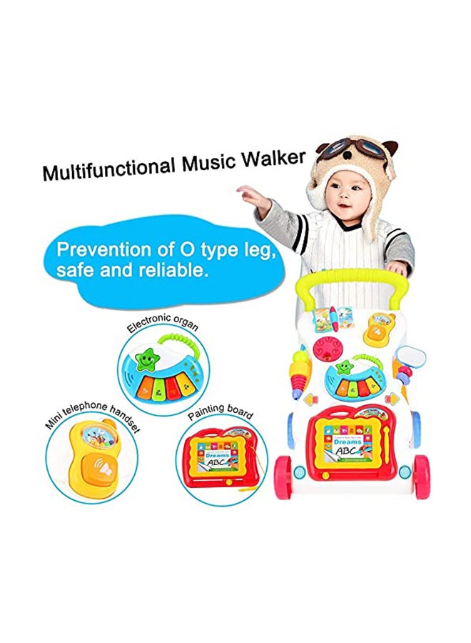 HUANGER - Multi-Functional Music Walker Speed Control And Adjustable Wheels Suitable Age 6-12 Months - Image 1