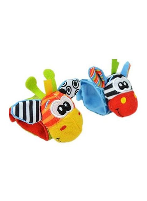 Baby Wrist Rattle Finder Socks Toys Set With Velcro Multicolored Upto 12 Months Kids