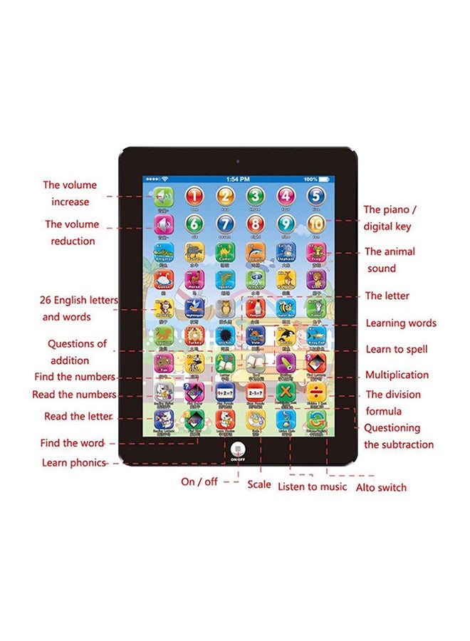 Generic - Children Learning English Tablet Portable Kids Computer Child Educational Toy - Image 1
