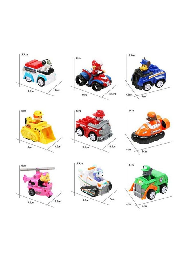 Generic - 9-Piece Durable Sturdy, Portable Paw Patrol Figures Toy Set For Children 7.5x5x5.5cm - Image 1