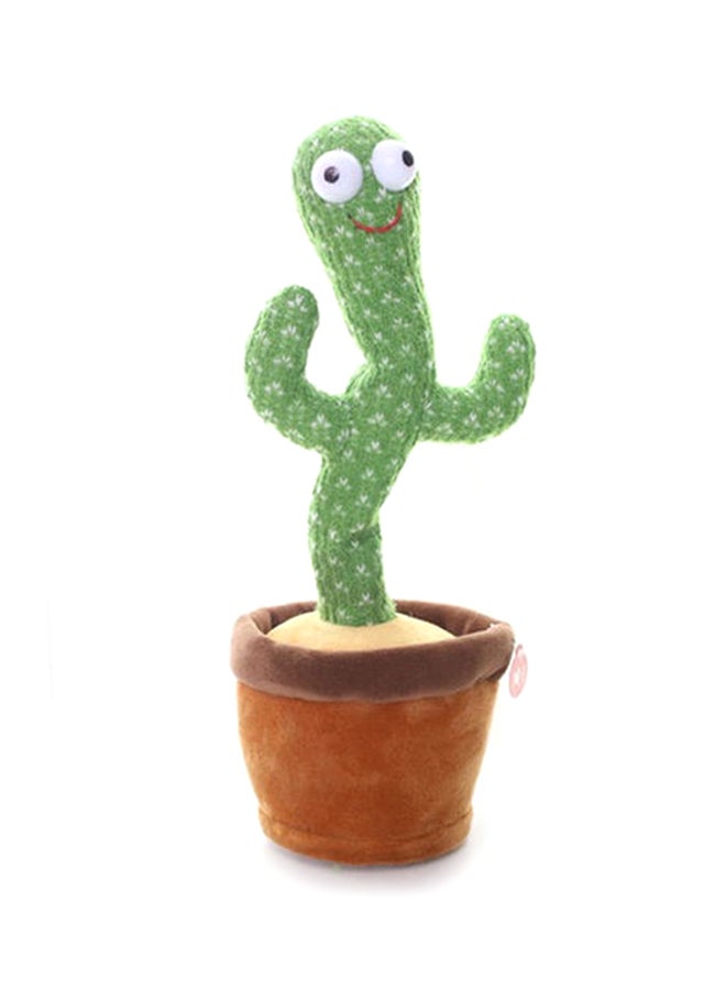 Generic - Dancing Cactus Twisting Music Toy Premium Chargable Green Color For 2+ Years Age Group Kids - Image 1